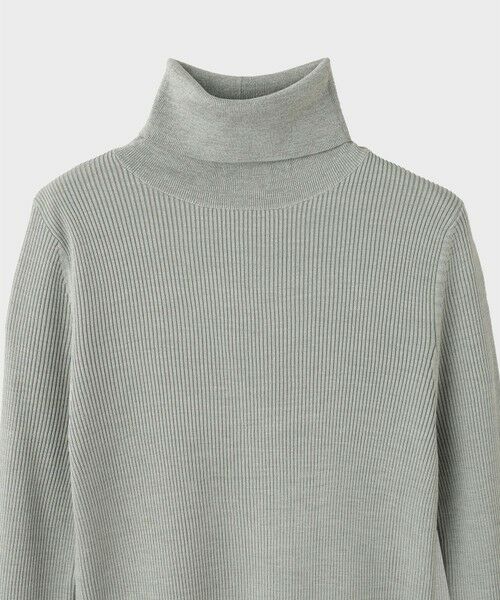 ROPE' / ロペ ニット・セーター | 【一部店舗限定】【REALM（レルム）】WASHABLE SILK RIB KNIT｜タートルニット　26AW | 詳細3