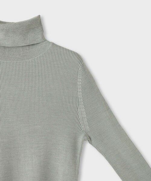 ROPE' / ロペ ニット・セーター | 【一部店舗限定】【REALM（レルム）】WASHABLE SILK RIB KNIT｜タートルニット　26AW | 詳細4