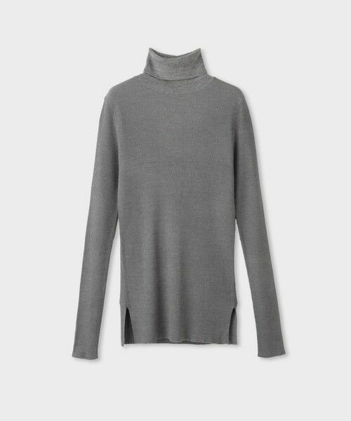 ROPE' / ロペ ニット・セーター | 【一部店舗限定】【REALM（レルム）】WASHABLE SILK RIB KNIT｜タートルニット　26AW（グレー(07)）
