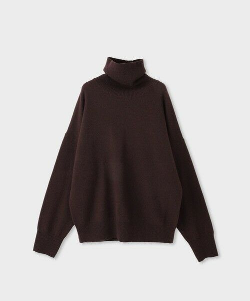 ROPE' / ロペ ニット・セーター | 【一部店舗限定】【REALM(レルム）】WOOL-CASHMERE STAND-COLLAR KNIT/セットアップ対応（ブラウン(20)）