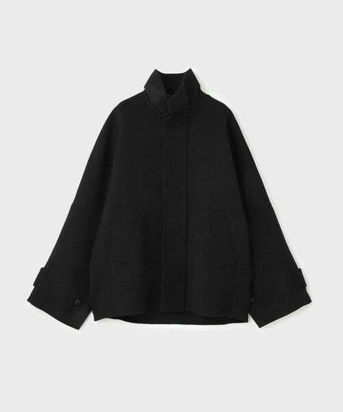 ROPE' / ロペ ステンカラーコート | 【一部店舗限定】【REALM(レルム）】STAND-COLLAR SHORT COAT（ブラック(01)）