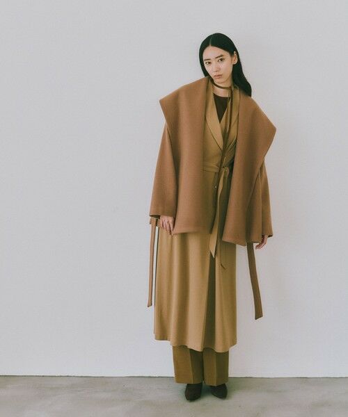 ROPE' / ロペ ステンカラーコート | 【一部店舗限定】【REALM（レルム）】SHAWL COLLAR HALF COAT｜ショートコート　26AW | 詳細1