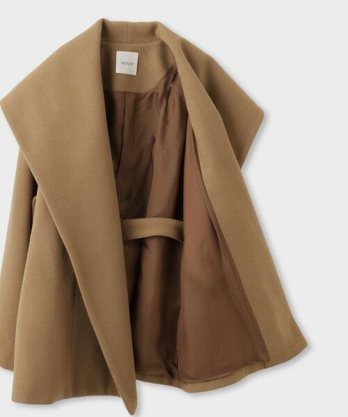 ROPE' / ロペ ステンカラーコート | 【一部店舗限定】【REALM（レルム）】SHAWL COLLAR HALF COAT｜ショートコート　26AW | 詳細10