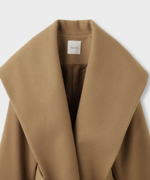 ROPE' / ロペ ステンカラーコート | 【一部店舗限定】【REALM（レルム）】SHAWL COLLAR HALF COAT｜ショートコート　26AW | 詳細6