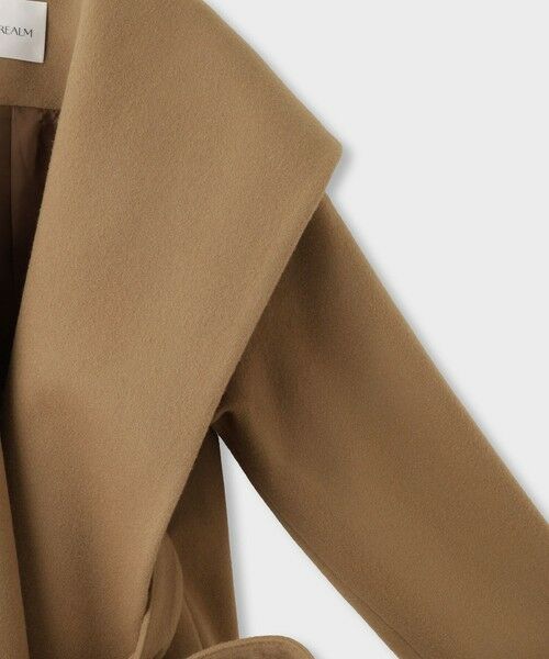 ROPE' / ロペ ステンカラーコート | 【一部店舗限定】【REALM（レルム）】SHAWL COLLAR HALF COAT｜ショートコート　26AW | 詳細7