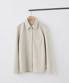 ROPE' / ロペ シャツ・ブラウス | ウーレットジャージシャツ(無地/ヘリンボンネップ)/吸湿発熱・セットアップ対応・イージーケア