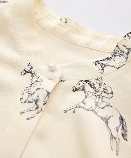 ROPE' / ロペ シャツ・ブラウス | CHEVAL print スタンドカラーシャツブラウス(スカーフ付き)/セットアップ対応 | 詳細17