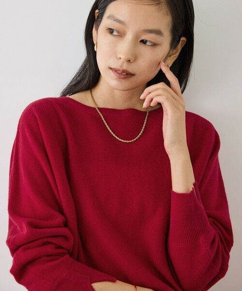 ROPE' / ロペ ニット・セーター | 【J'aDoRe・一部店舗限定サイズ】カシミヤ100% ボートネックドルマンスリーブニット | 詳細1