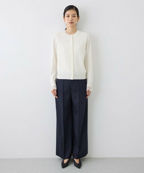 ROPE' / ロペ ニット・セーター | 【J'aDoRe・一部店舗限定サイズ】レイヤードライクレースニットプルオーバー/イージーケア | 詳細8