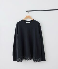 ROPE' / ロペ ニット・セーター | 【J'aDoRe・一部店舗限定サイズ】ヘムレースフレアニットプルオーバー/イージーケア