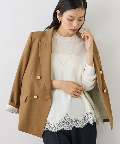 ROPE' / ロペ ニット・セーター | 【J'aDoRe・一部店舗限定サイズ】ヘムレースフレアニットプルオーバー/イージーケア | 詳細2