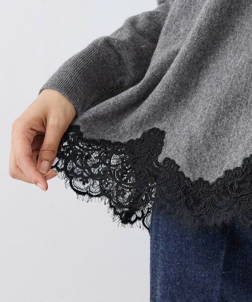 ROPE' / ロペ ニット・セーター | 【J'aDoRe・一部店舗限定サイズ】ヘムレースフレアニットプルオーバー/イージーケア | 詳細5