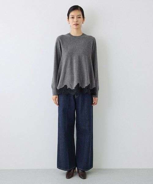 ROPE' / ロペ ニット・セーター | 【J'aDoRe・一部店舗限定サイズ】ヘムレースフレアニットプルオーバー/イージーケア | 詳細9