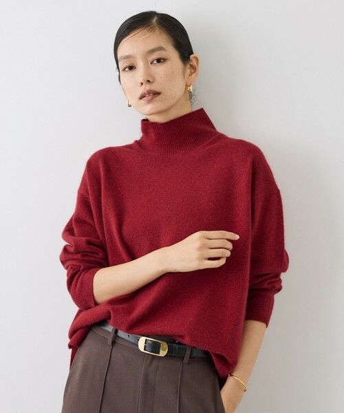 ROPE' / ロペ ニット・セーター | 【J'aDoRe・一部店舗限定サイズ】ウールフォックスラメハイネックニット(サイドスリット入り) | 詳細1