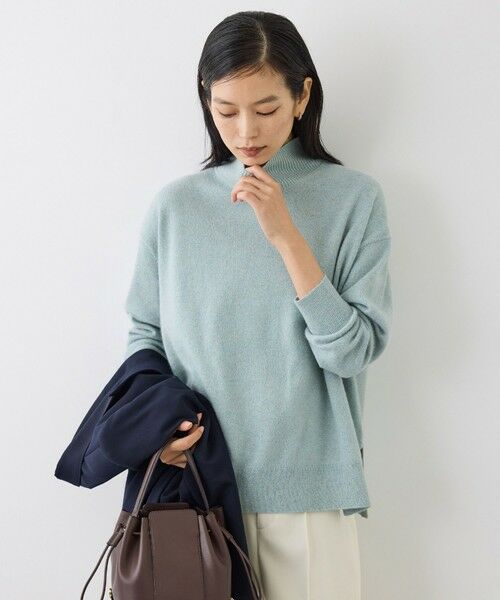 ROPE' / ロペ ニット・セーター | 【J'aDoRe・一部店舗限定サイズ】ウールフォックスラメハイネックニット(サイドスリット入り) | 詳細2
