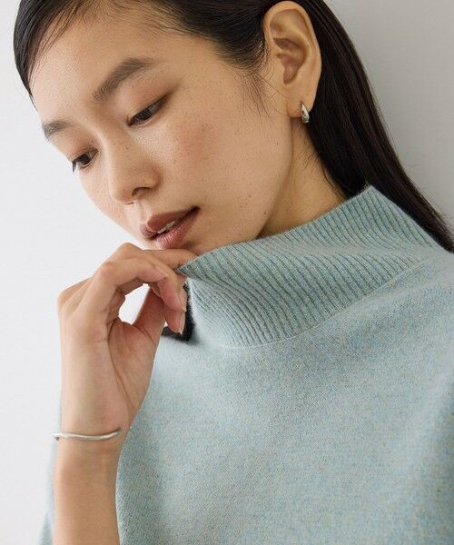 ROPE' / ロペ ニット・セーター | 【J'aDoRe・一部店舗限定サイズ】ウールフォックスラメハイネックニット(サイドスリット入り) | 詳細3