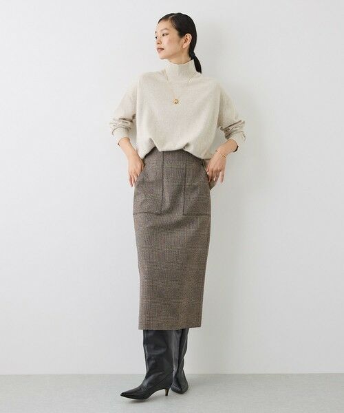 ROPE' / ロペ ニット・セーター | 【J'aDoRe・一部店舗限定サイズ】ウールフォックスラメハイネックニット(サイドスリット入り) | 詳細5
