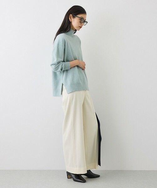 ROPE' / ロペ ニット・セーター | 【J'aDoRe・一部店舗限定サイズ】ウールフォックスラメハイネックニット(サイドスリット入り) | 詳細7