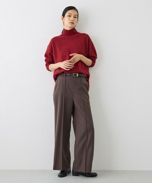 ROPE' / ロペ ニット・セーター | 【J'aDoRe・一部店舗限定サイズ】ウールフォックスラメハイネックニット(サイドスリット入り) | 詳細8
