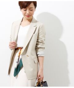 コットンリネンセミダブルジャケット