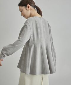 裏起毛ペプラムブラウス/セットアップ対応