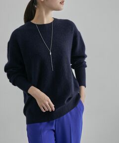 チャイニーズラクーンウール チュニック丈ニット