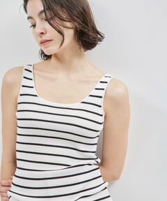 【洗える】シルクプロテインニットタンクトップ【メディア掲載】