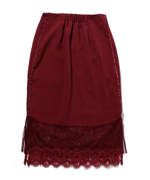 ROSE BUD / ローズ バッド スカート | 裾レースタイトスカート | 詳細1