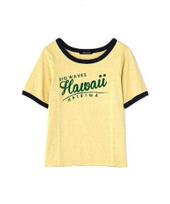 ロゴ入りリンガーTシャツ