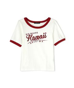 ロゴ入りリンガーTシャツ