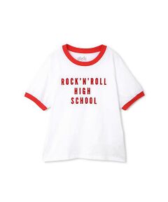 ロゴプリントリンガーTシャツ