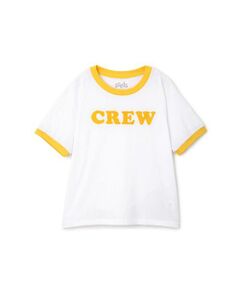 ロゴプリントリンガーTシャツ