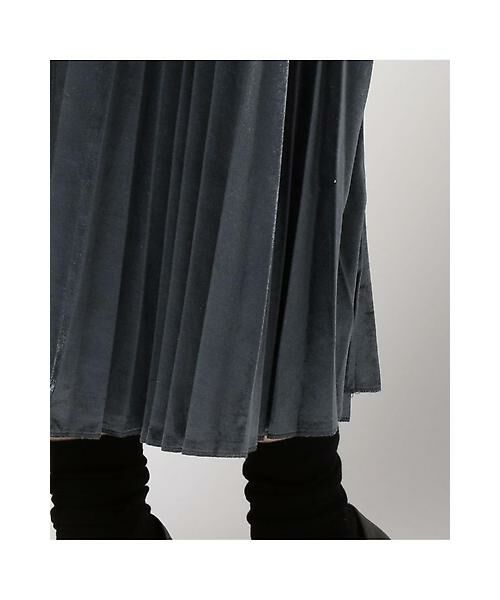 ROSE BUD / ローズ バッド スカート | ベロアプリーツスカート | 詳細9
