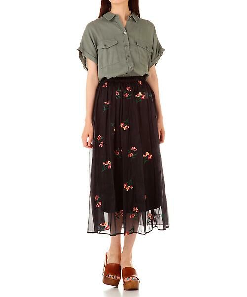 ROSE BUD / ローズ バッド スカート | フラワー刺繍スカート | 詳細8