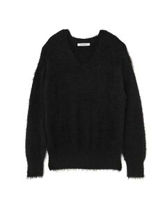 [GISELE12月号掲載]シャギーVネックニット