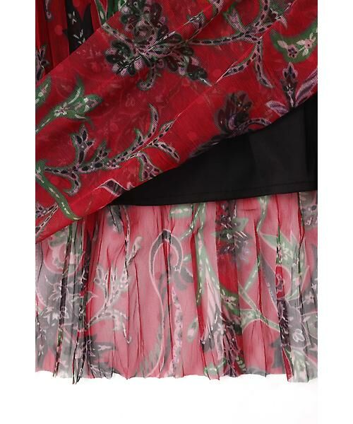 ROSE BUD / ローズ バッド スカート | [mina12月号掲載]フラワープリントプリーツスカート | 詳細7