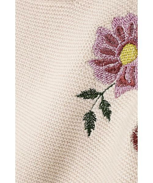 ROSE BUD / ローズ バッド ニット・セーター | フラワー刺繍ニット | 詳細1