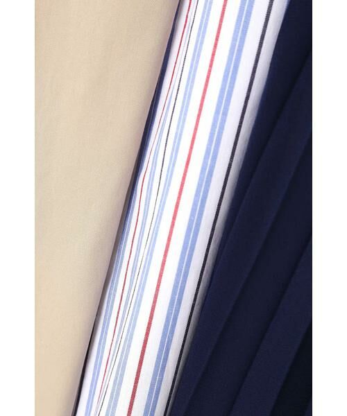ROSE BUD / ローズ バッド スカート | プリーツ×ストライプシャツ 異素材ミックススカート | 詳細14