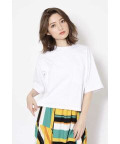 バックロゴプリントTシャツ