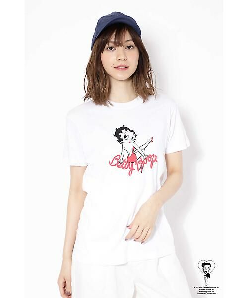セール Betty Boop Tmキャラクターtシャツ カットソー Rose Bud