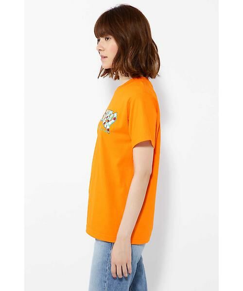 ROSE BUD / ローズ バッド カットソー | ロゴ×ローズプリントTシャツ | 詳細5