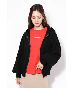 BIG SLEEVE HOODED ZIP PARKA