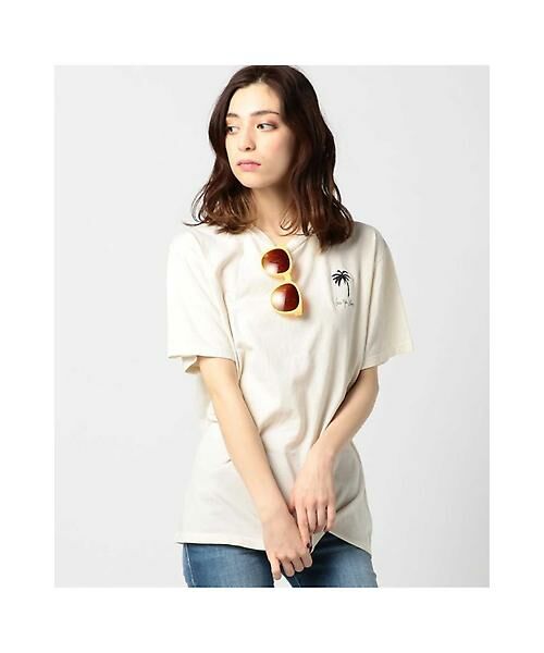 ROSE BUD / ローズ バッド カットソー | パームツリー刺繍半袖Tシャツ | 詳細1