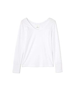 WIDE NECK FITTED LONG SLEEVE TEE