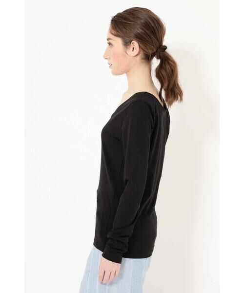 ROSE BUD / ローズ バッド カットソー | WIDE NECK FITTED LONG SLEEVE TEE | 詳細5