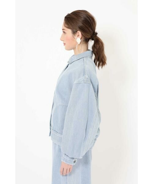 ROSE BUD / ローズ バッド アウター | JAQUARD DENIM BIG SLEEVE JAC | 詳細2