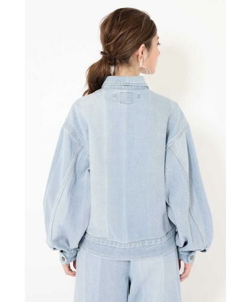 ROSE BUD / ローズ バッド アウター | JAQUARD DENIM BIG SLEEVE JAC | 詳細3