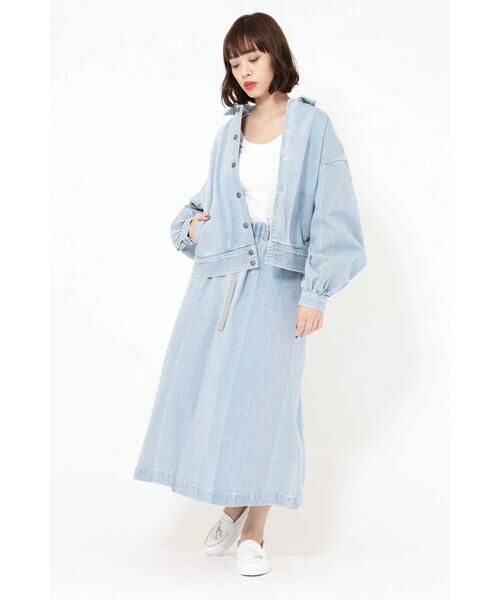 ROSE BUD / ローズ バッド アウター | JAQUARD DENIM BIG SLEEVE JAC | 詳細6