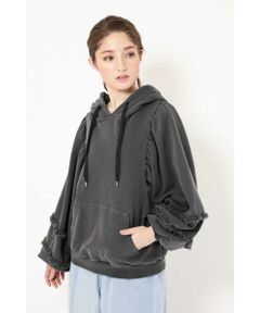 BIG SLEEVE HOODED P/O SWEAT