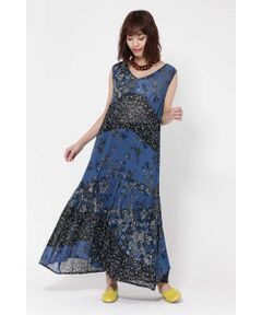 MULTI FLOWER PANEL DRESS